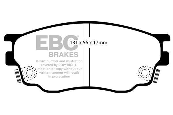 EBC Brakes Ultimax OE Replacement Brake Pad Set DP1464 - Performance HQ - United Kingdom