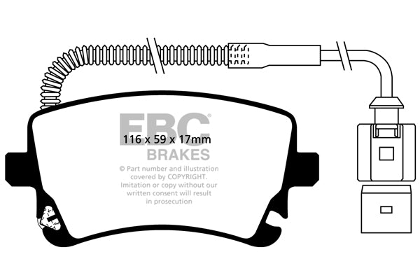 EBC Brakes Racing RP-1 Track and Race Brake Pads – DP81470RP1