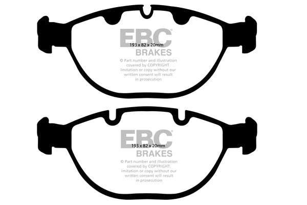 EBC Brakes Bundle Front 356mm USR Discs with Yellowstuff Pads PD08KF123 - Performance HQ - United Kingdom