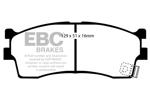 EBC Brakes Ultimax OE Replacement Brake Pad Set – DP1475