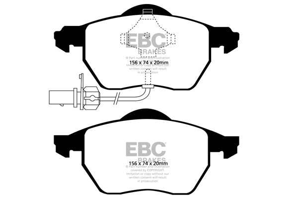 EBC Brakes Bundle – Front 288mm BSD Discs with Yellowstuff Pads – PD18KF087