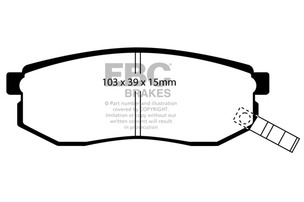 EBC Brakes Ultimax OE Replacement Brake Pad Set – DP1484