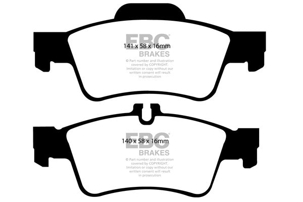 EBC Brakes Yellowstuff 4000 Series Street – DP41491R
