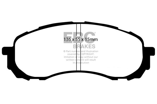 EBC Brakes Ultimax OE Replacement Brake Pad Set – DP1492