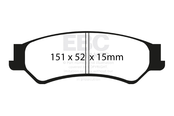 EBC Brakes Yellowstuff 4000 Series Street – DP4149R