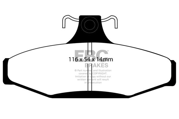 EBC Brakes Greenstuff 2000 Series Sport Brake Pad Set – DP21501