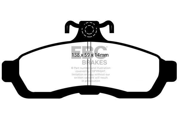EBC Brakes Yellowstuff 4000 Series Street – DP41501R