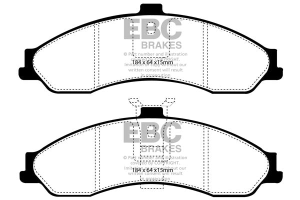 EBC Brakes Yellowstuff 4000 Series Street – DP41504R