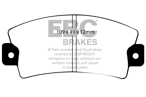 EBC Brakes Ultimax OE Replacement Brake Pad Set – DP151