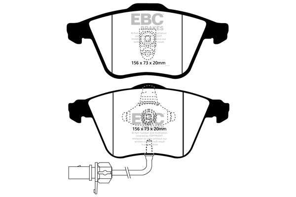 EBC Brakes Bundle Front 321mm USR Discs with Greenstuff 2000 Pads PD06KF038 - Performance HQ - United Kingdom