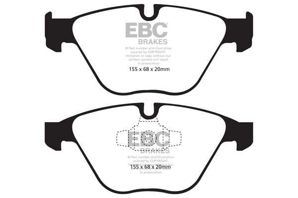 EBC Brakes Bundle Front 330mm USR Discs with Redstuff Pads PD07KF278 - Performance HQ - United Kingdom