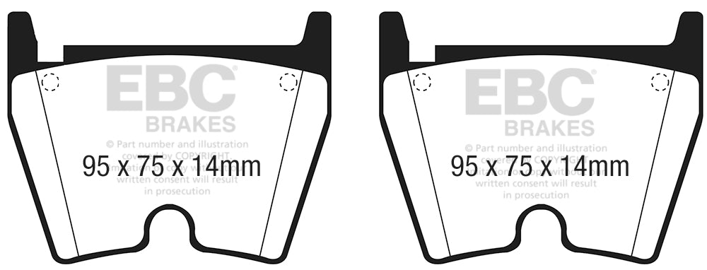 EBC Brakes Yellowstuff 4000 Series Street – DP41512R