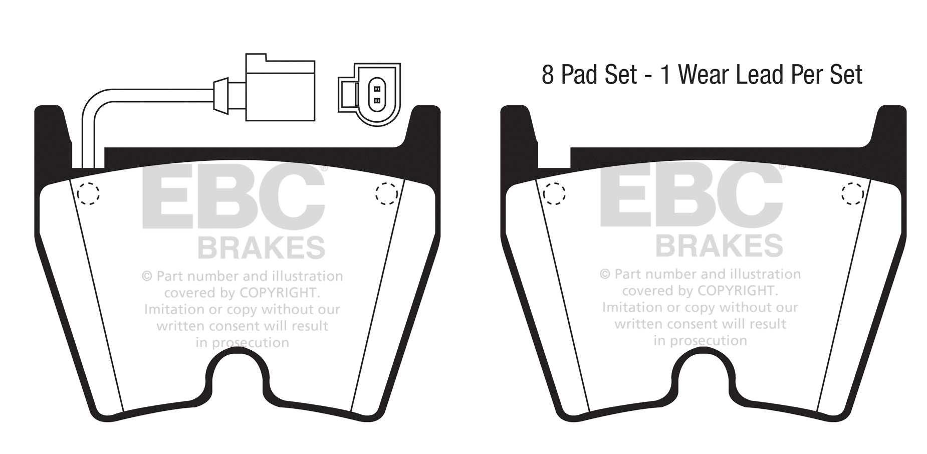 EBC Brakes Redstuff 3000 Series Sport Brake Pad Set DP31513/3C - Performance HQ - United Kingdom