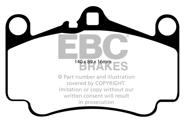 EBC Brakes Ultimax OE Replacement Brake Pad Set – DP814