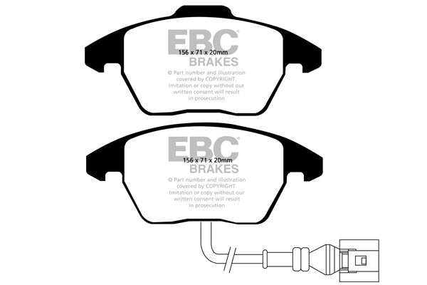 EBC Brakes Bundle Front 288mm BSD Discs with Redstuff Pads PD17KF070 - Performance HQ - United Kingdom
