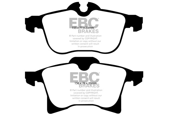 EBC Brakes Bundle – Front 308mm BSD Discs with Yellowstuff Pads – PD18KF072