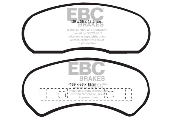 EBC Brakes Yellowstuff 4000 Series Street – DP41526R