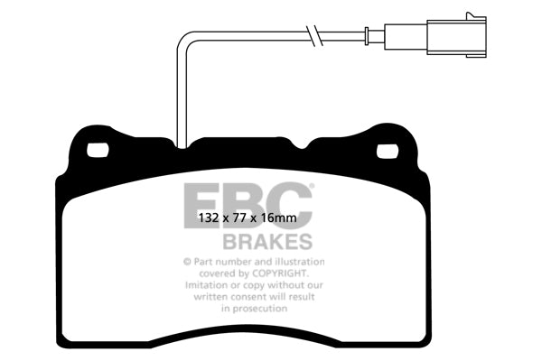 EBC Brakes Yellowstuff 4000 Series Street – DP41535R