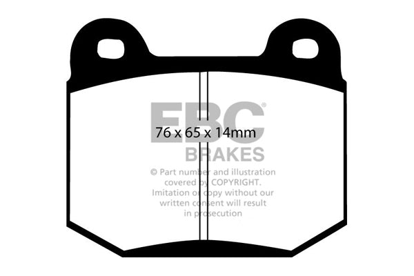 EBC Brakes Bundle – Rear 300mm BSD Discs with Bluestuff Pads – PD19KR242