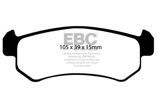 EBC Brakes Ultimax OE Replacement Brake Pad Set – DP1548