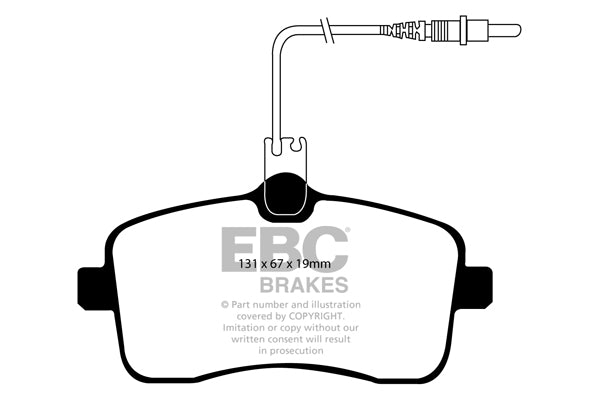 EBC Brakes Ultimax OE Replacement Brake Pad Set – DP1549