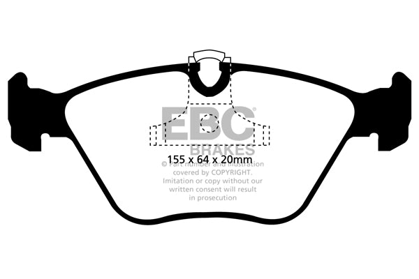 EBC Brakes Yellowstuff 4000 Series Street – DP41552R