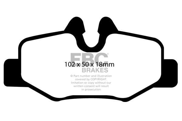 EBC Brakes Ultimax OE Replacement Brake Pad Set DP1554 - Performance HQ - United Kingdom