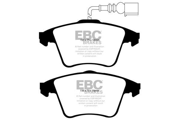 EBC Brakes Ultimax OE Replacement Brake Pad Set DP1556 - Performance HQ - United Kingdom