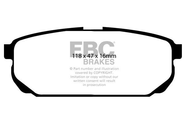 EBC Brakes Ultimax OE Replacement Brake Pad Set – DP1559