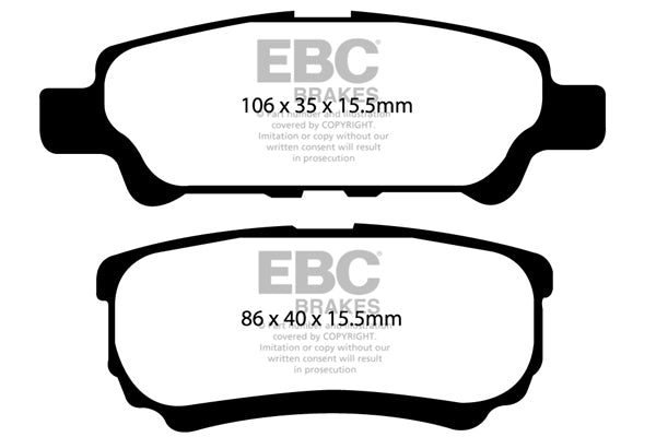 EBC Brakes Yellowstuff 4000 Series Street – DP41563R