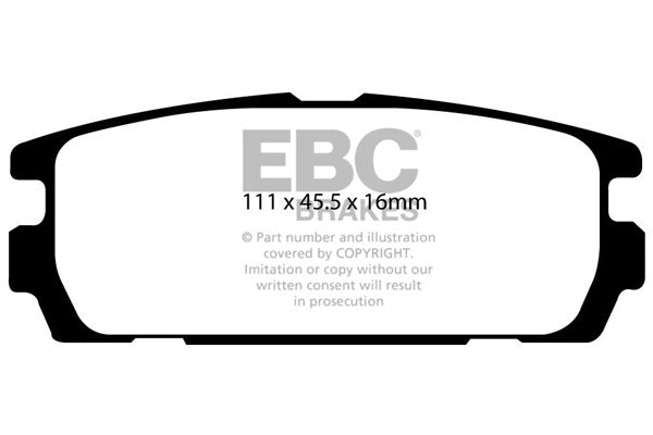 EBC Brakes Ultimax OE Replacement Brake Pad Set – DP1565