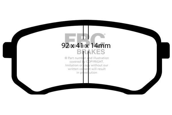 EBC Brakes Ultimax OE Replacement Brake Pad Set – DP1567