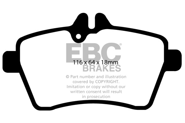 EBC Brakes Ultimax OE Replacement Brake Pad Set – DP1579