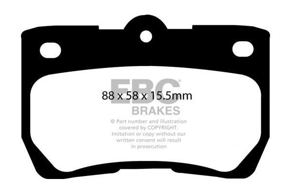 EBC Brakes Ultimax OE Replacement Brake Pad Set DP1586 - Performance HQ - United Kingdom