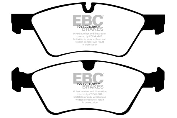 EBC Brakes Yellowstuff 4000 Series Street – DP41591R