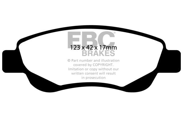 EBC Brakes Yellowstuff 4000 Series Street – DP41594R