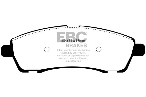 EBC Brakes Yellowstuff 4000 Series Street – DP41599R