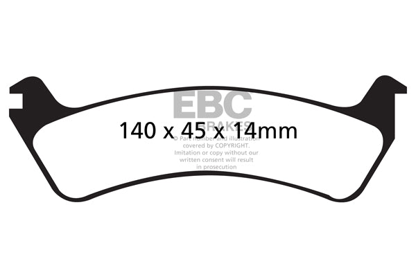 EBC Brakes Ultimax OE Replacement Brake Pad Set – DP1643