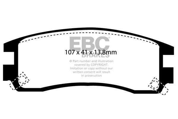 EBC Brakes Greenstuff 2000 Series Sport Brake Pad Set DP21609 - Performance HQ - United Kingdom