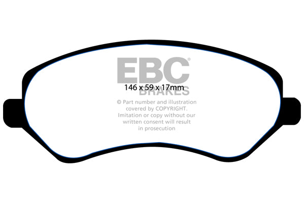 EBC Brakes Yellowstuff 4000 Series Street – DP41612R