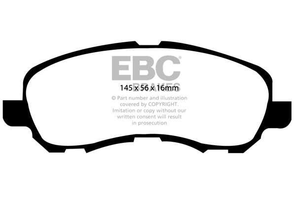 EBC Brakes Ultimax OE Replacement Brake Pad Set DP1614 - Performance HQ - United Kingdom