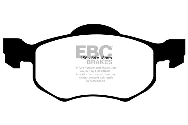 EBC Brakes Ultimax OE Replacement Brake Pad Set – DP1616