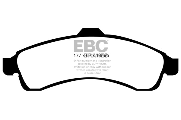 EBC Brakes Yellowstuff 4000 Series Street – DP41618R