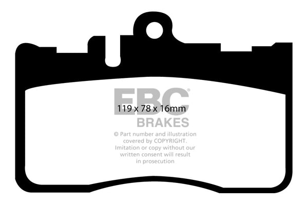 EBC Brakes Yellowstuff 4000 Series Street – DP41622R