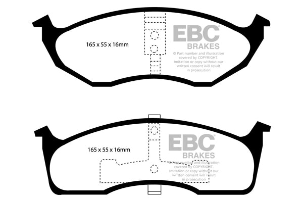 EBC Brakes Yellowstuff 4000 Series Street – DP41622R