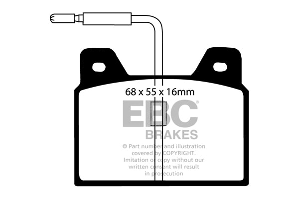 EBC Brakes Ultimax OE Replacement Brake Pad Set – DP163