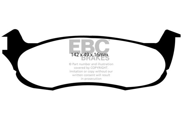 EBC Brakes Yellowstuff 4000 Series Street – DP41622R