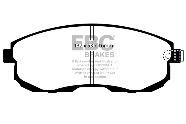 EBC Brakes Ultimax OE Replacement Brake Pad Set – DP817