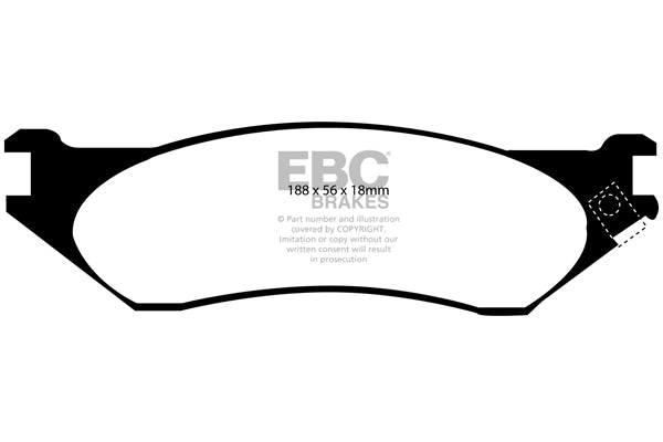 EBC Brakes Yellowstuff 4000 Series Street – DP41636R