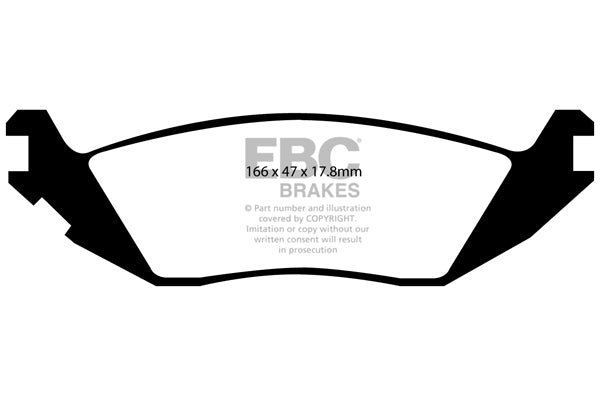 EBC Brakes Yellowstuff 4000 Series Street – DP41639R